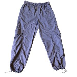 Wilo The Label Pants Parachute Cargo Nylon Jogger Purple Large